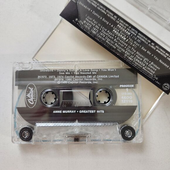 Anne Murrays Greatest Hits Cassette Tape 4X00 12110 1972-1980 Capitol Records - Picture 4 of 5